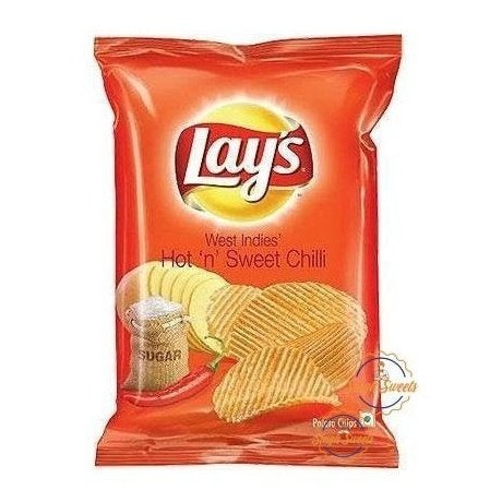 Lays Hot & Sweet Chilli Crisps 50g