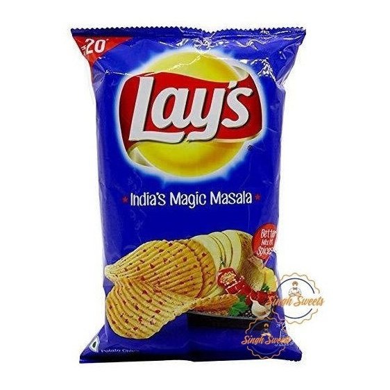 Lay's Magic Masala Flavoured Potato Chips / Crisps 50g