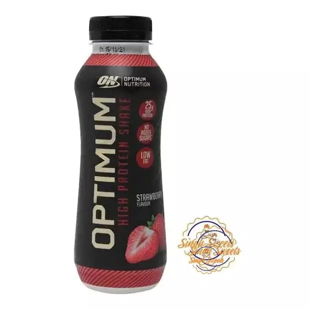 On Optimum Nutrition Strawberry Shake 330ml Pack of 10