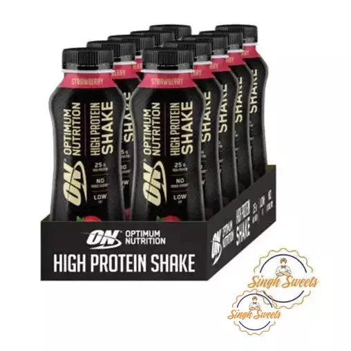 On Optimum Nutrition Strawberry Shake 330ml Pack of 10