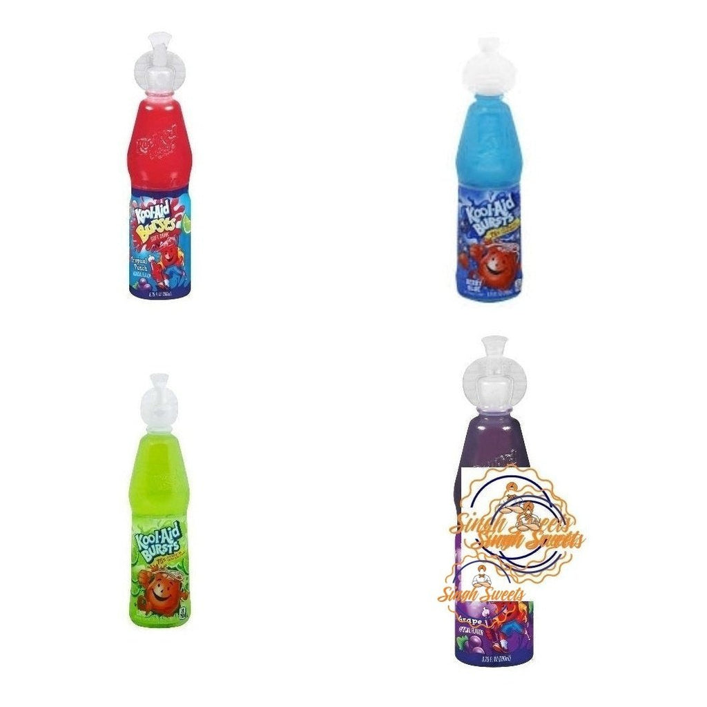 Kool aid bursts  Blue Moon Berry, Lime, Grape & Tropical Punch  Flavour 200ml x 3 - SINGHSWEETS