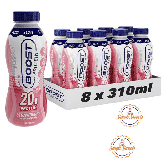 Boost protein Strawberry Flavor 310ml Pack Of 8